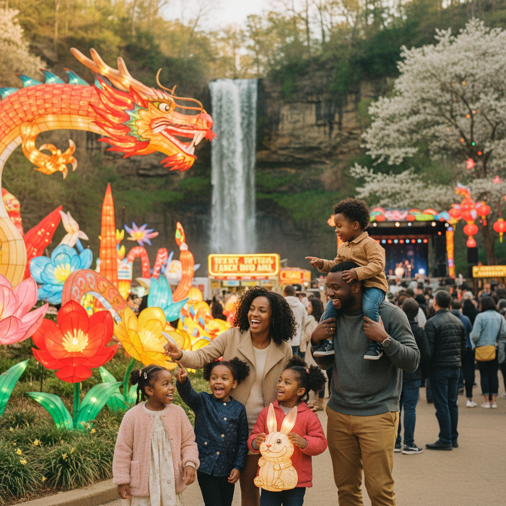 Spring Lantern Festival at Noccalula Falls Park
